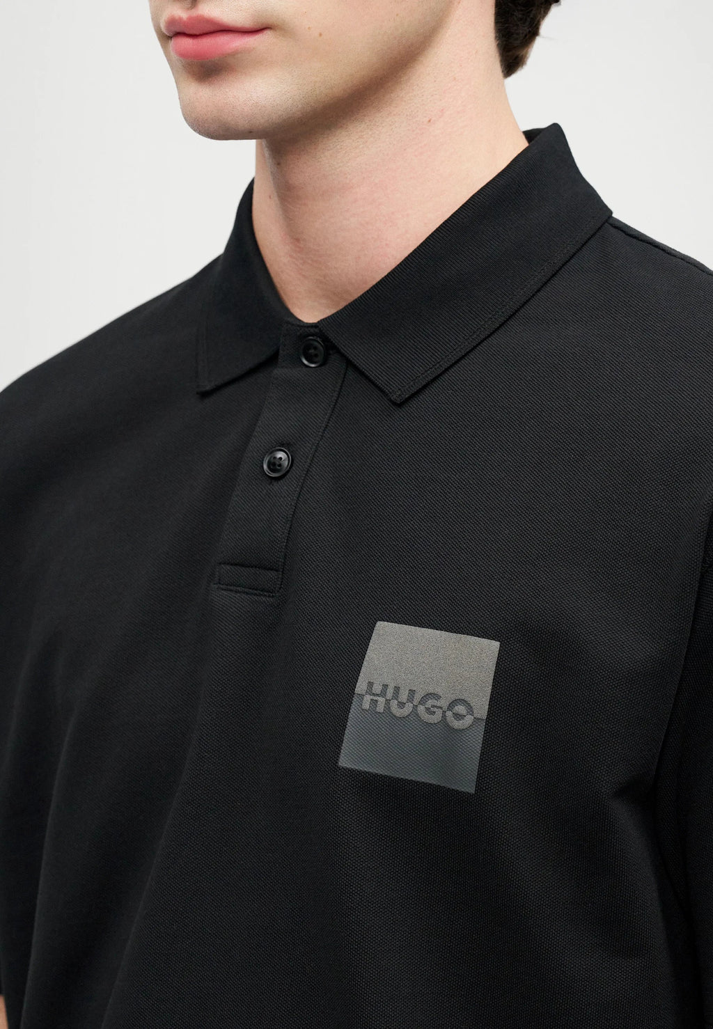 HUGO BOSS DUSPLITY POLO SHIRT | BLACK