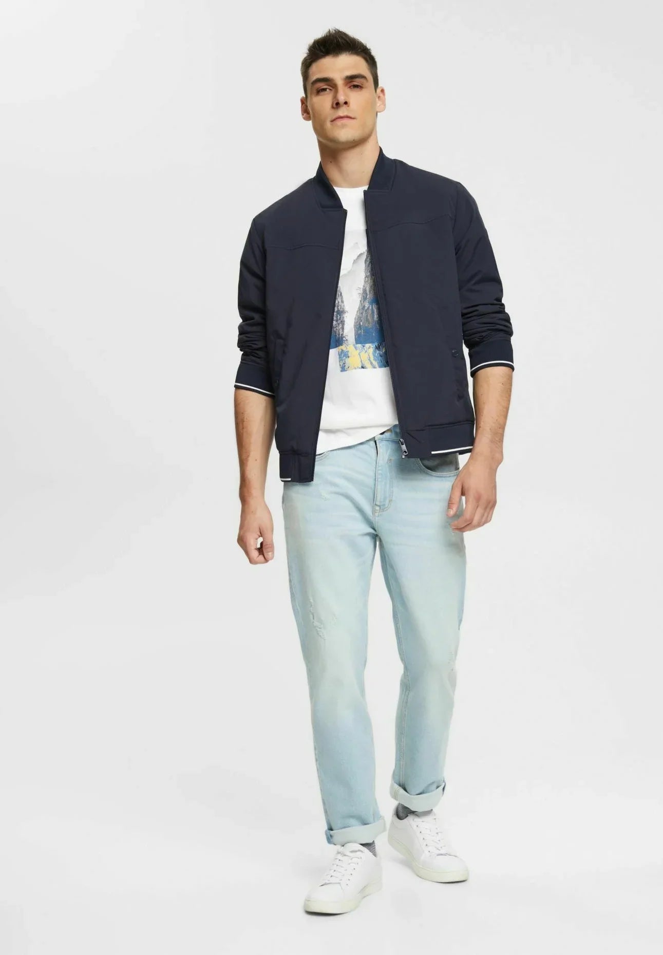ESPRIT MEN T-SHIRT RELAXED FIT | WHITE