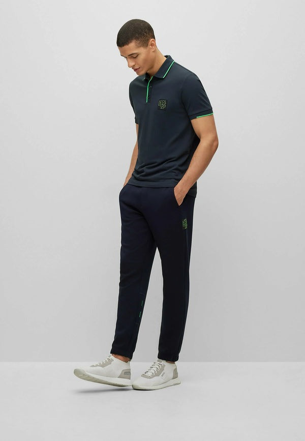 HUGO BOSS PAUL BADGE POLO SHIRT | BLACK