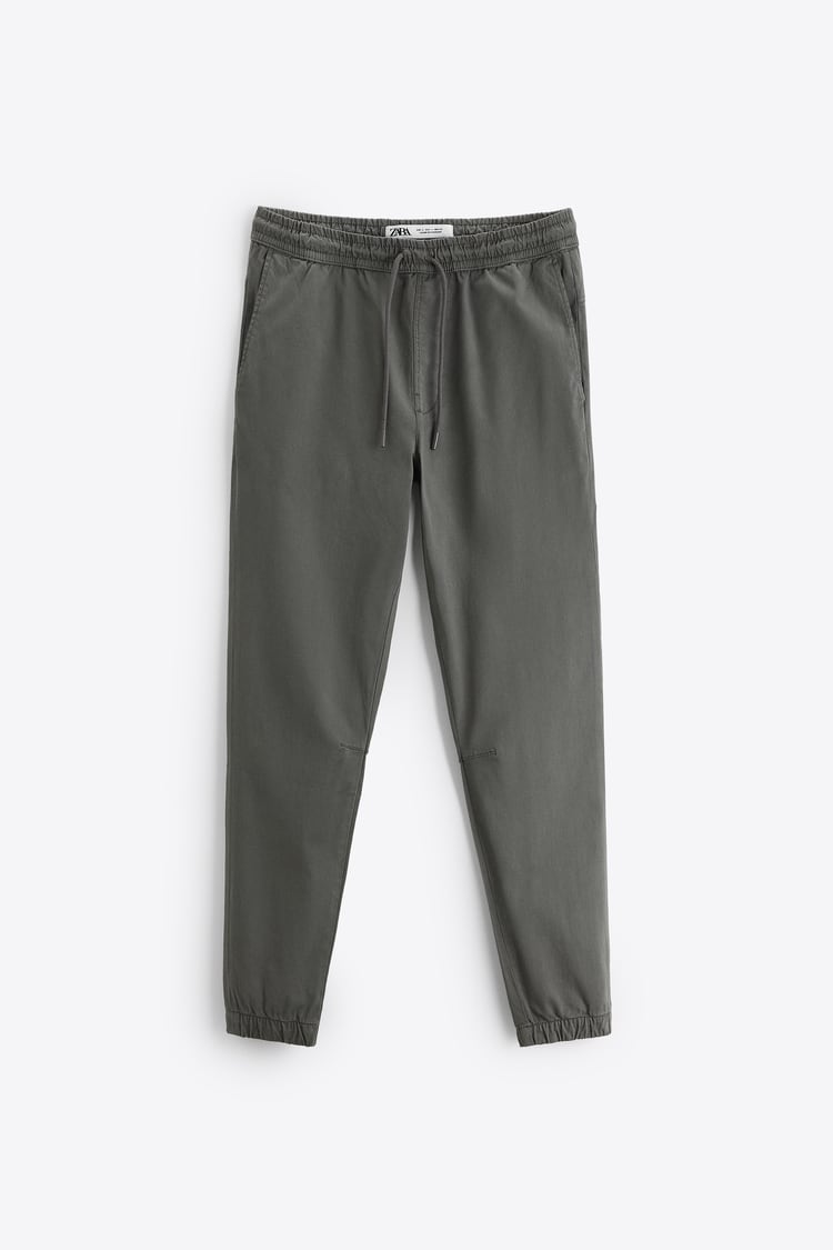 ZARA-SLIM FIT JOGGER PANTS | MID GRAY