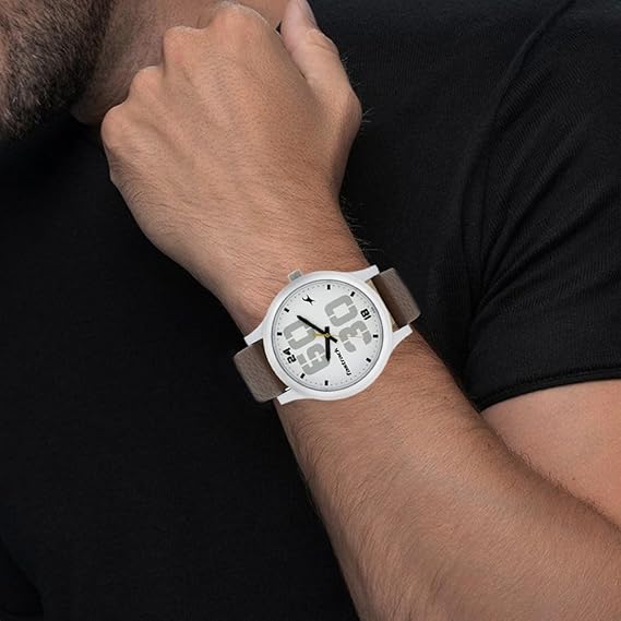 Fastrack Bold Analog White Dial Men's Watch