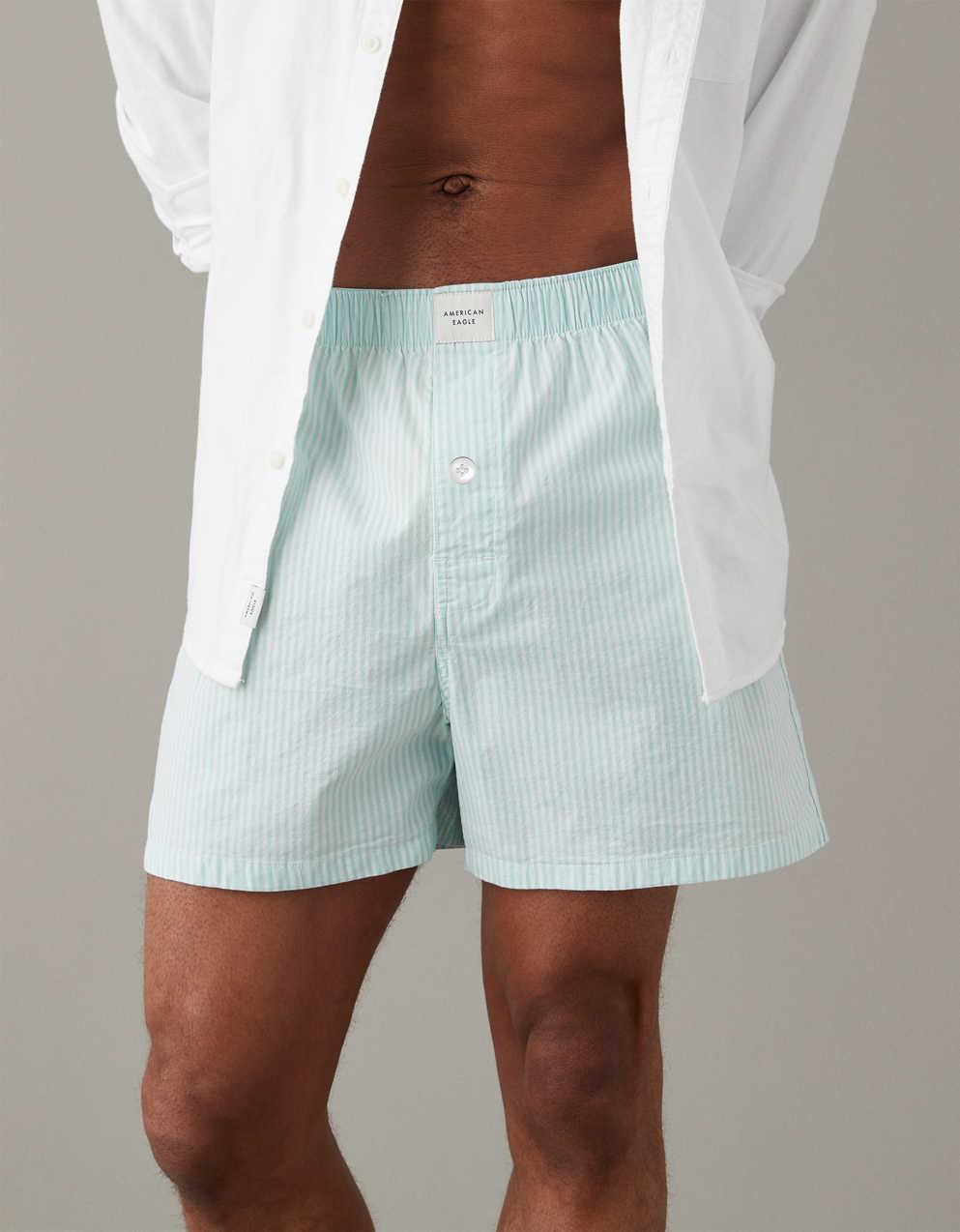 AMERICAN EAGLE MEN'S STRETCH BOXER SHORT | LIGHT GREEN