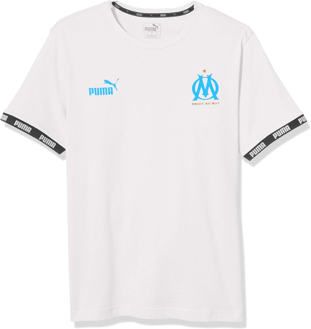 PUMA OLYMPIQUE DE MARSEILLE GRAPHIC FTBL T-SHIRT | WHITE