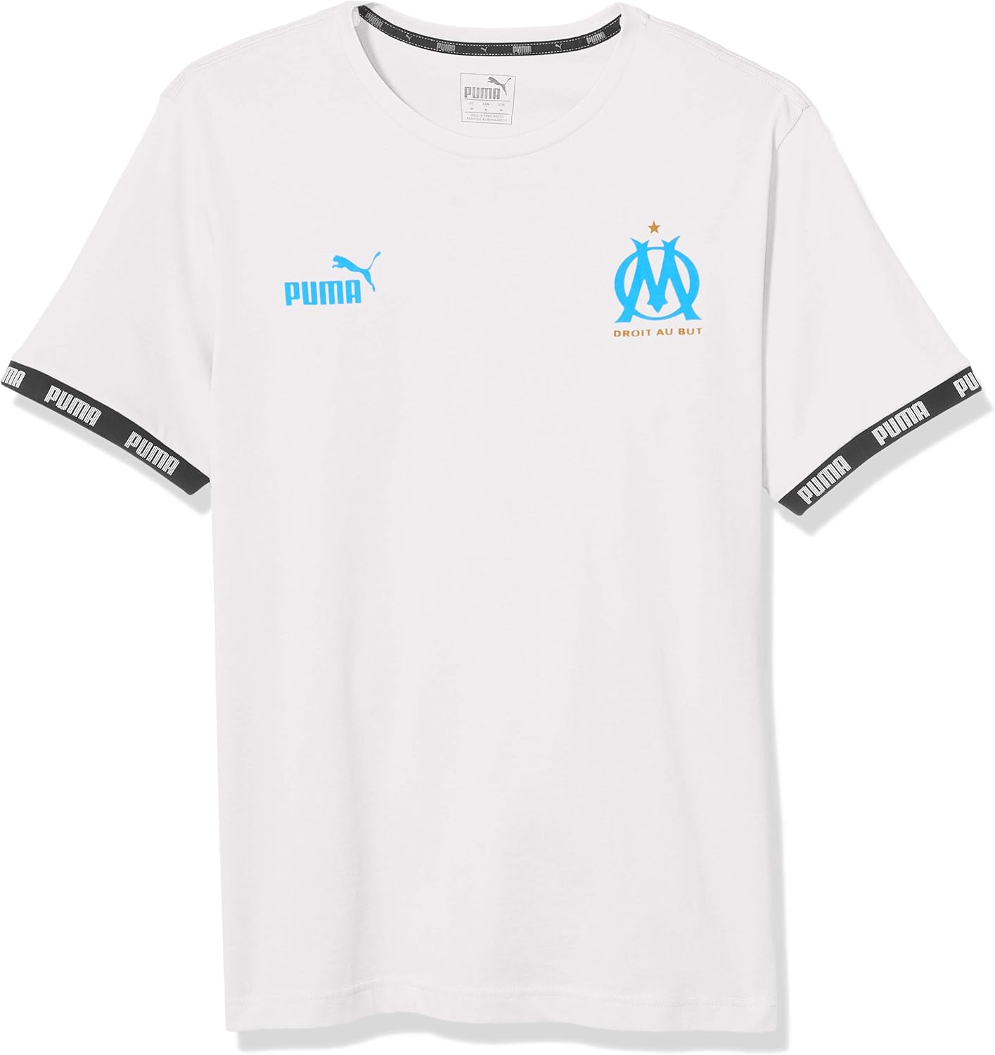 PUMA OLYMPIQUE DE MARSEILLE GRAPHIC FTBL T-SHIRT | WHITE