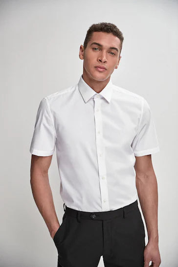 NEXT ESAY CARE SHIRT REGULAR FIT | WHITE
