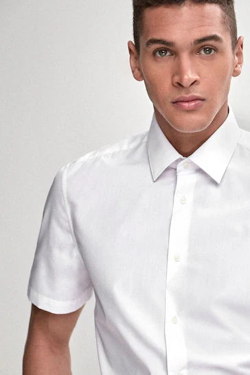NEXT ESAY CARE SHIRT REGULAR FIT | WHITE