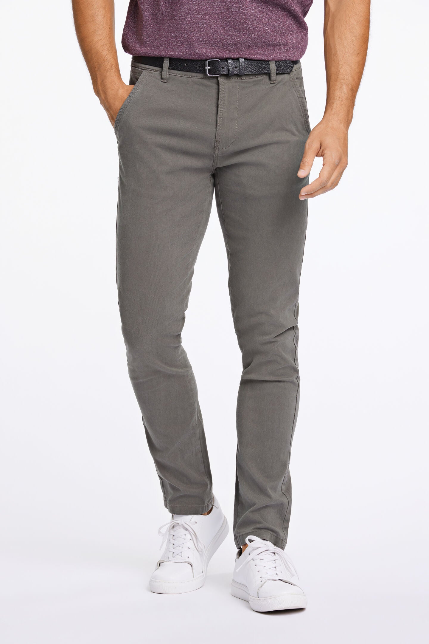 J.LIND - CLASSIC MEN CHINOS | DK ARMY / GREEN