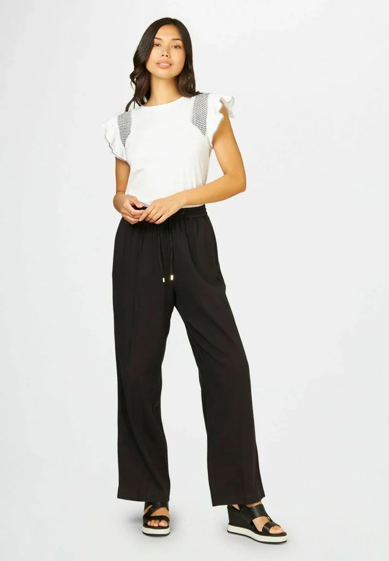 CONBIPEL SMOCK STICH - PRINT T- SHIRT | WHITE