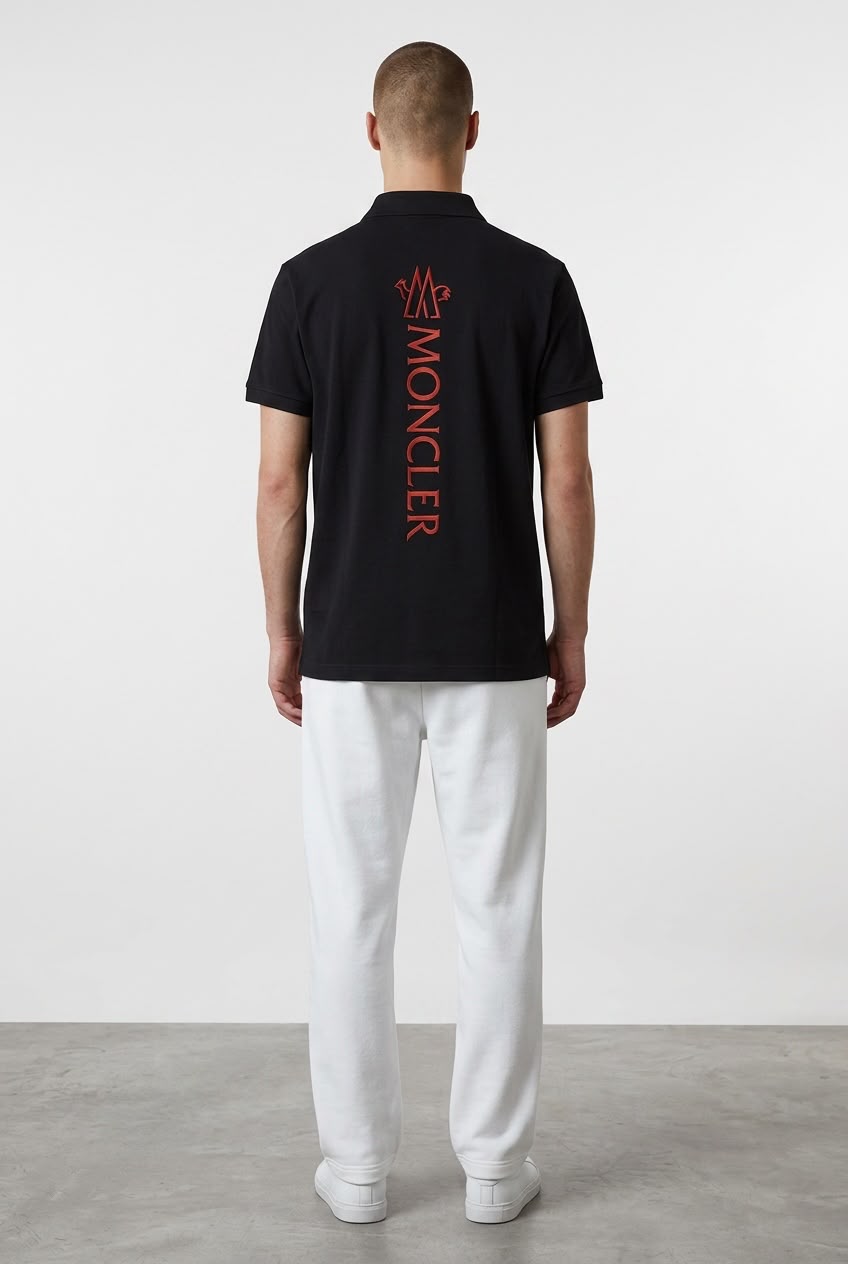 MONCLER - LUXE POLO SHIRT | BLACK