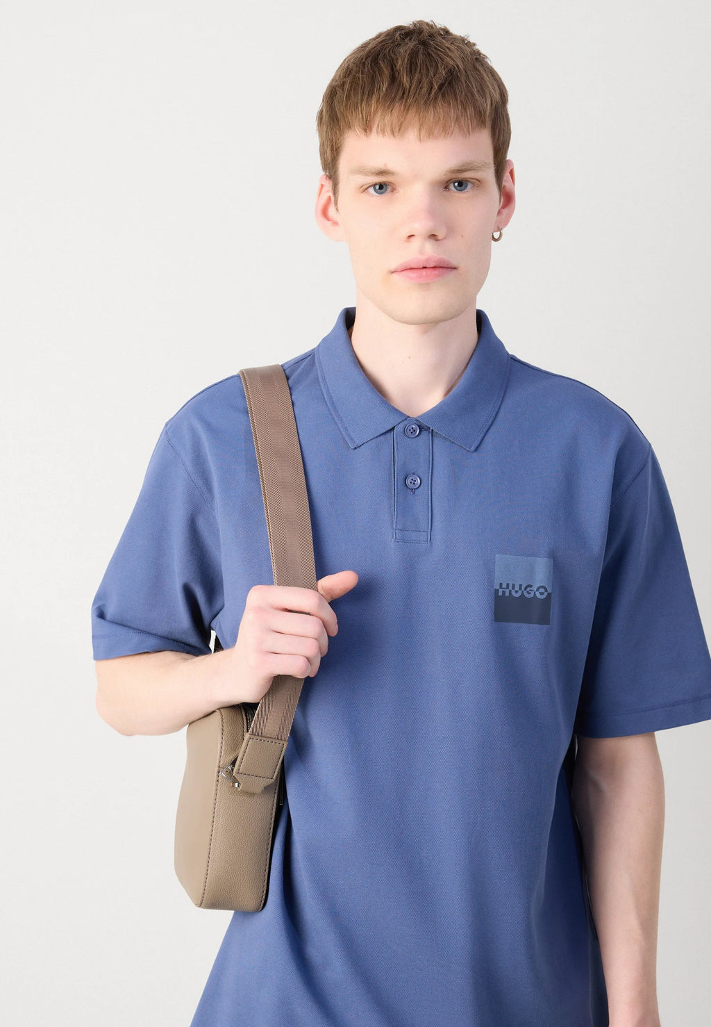 HUGO BOSS DUSPLITY POLO SHIRT | MEDIUM BLUE