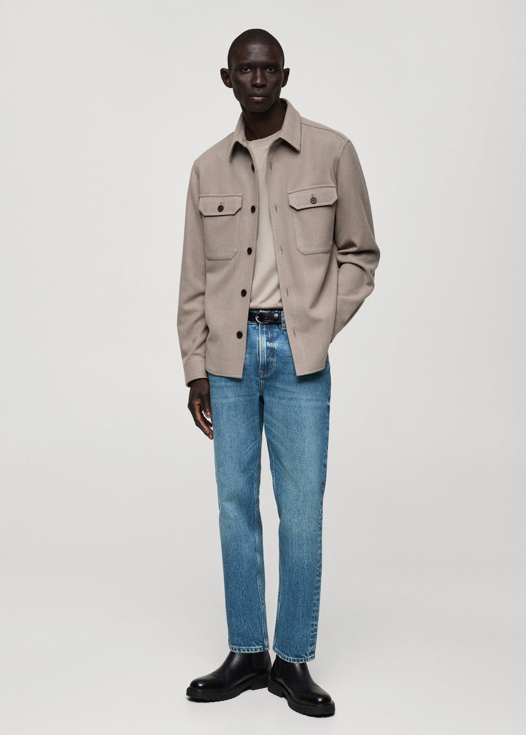 MANGO JEANS BEN TAPERED SLIM FIT | LIGHT BLUE