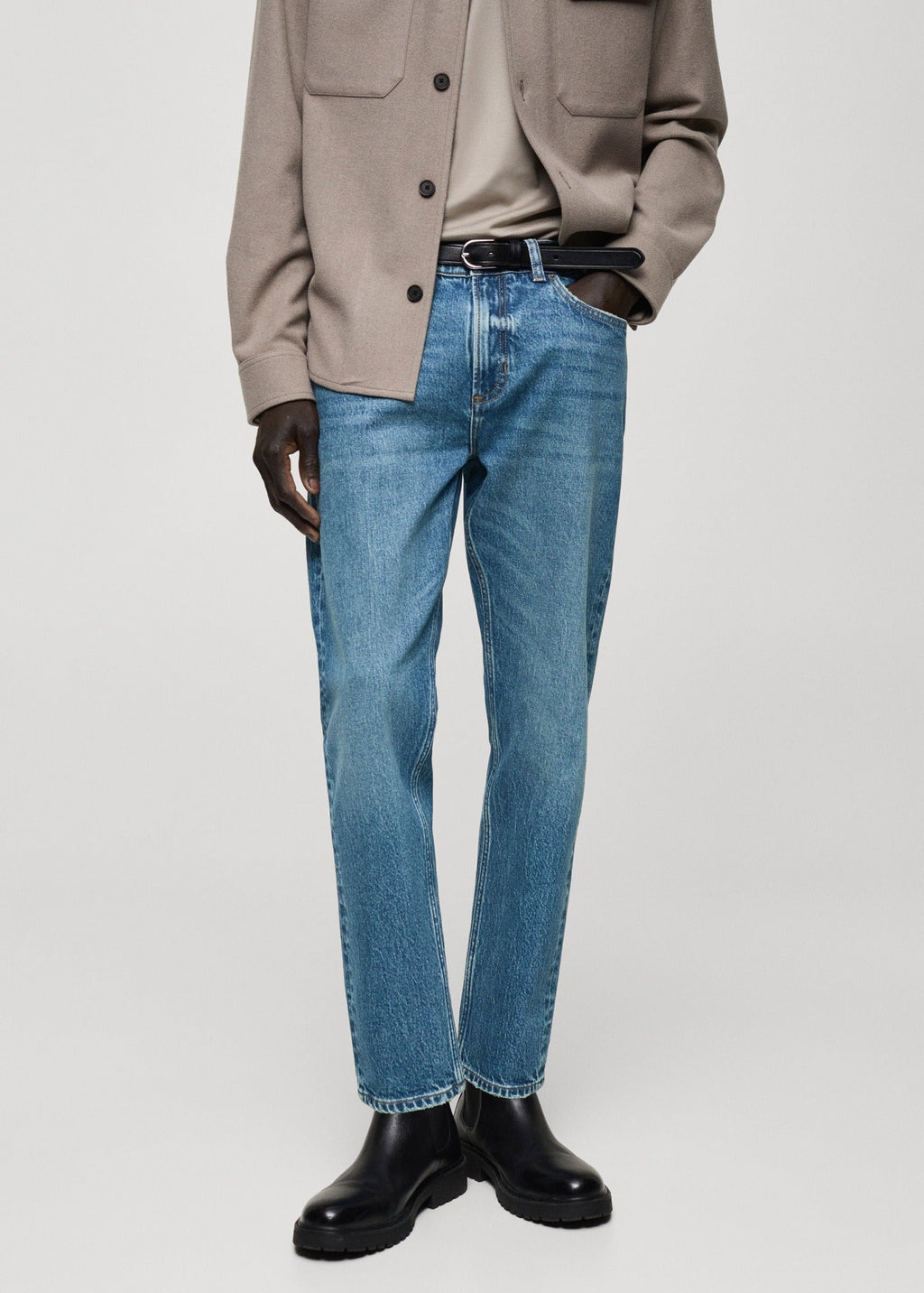 MANGO JEANS BEN TAPERED SLIM FIT | LIGHT BLUE