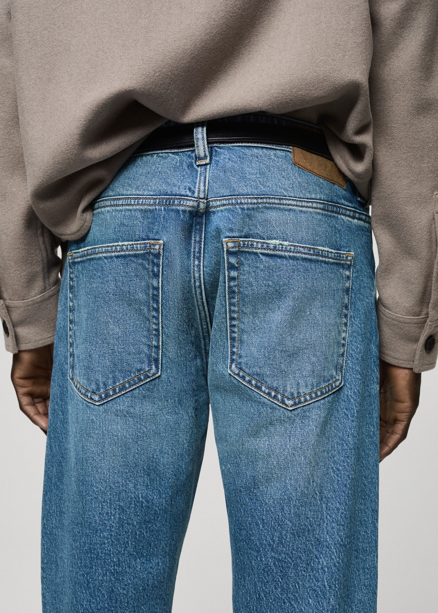 MANGO JEANS BEN TAPERED SLIM FIT | LIGHT BLUE