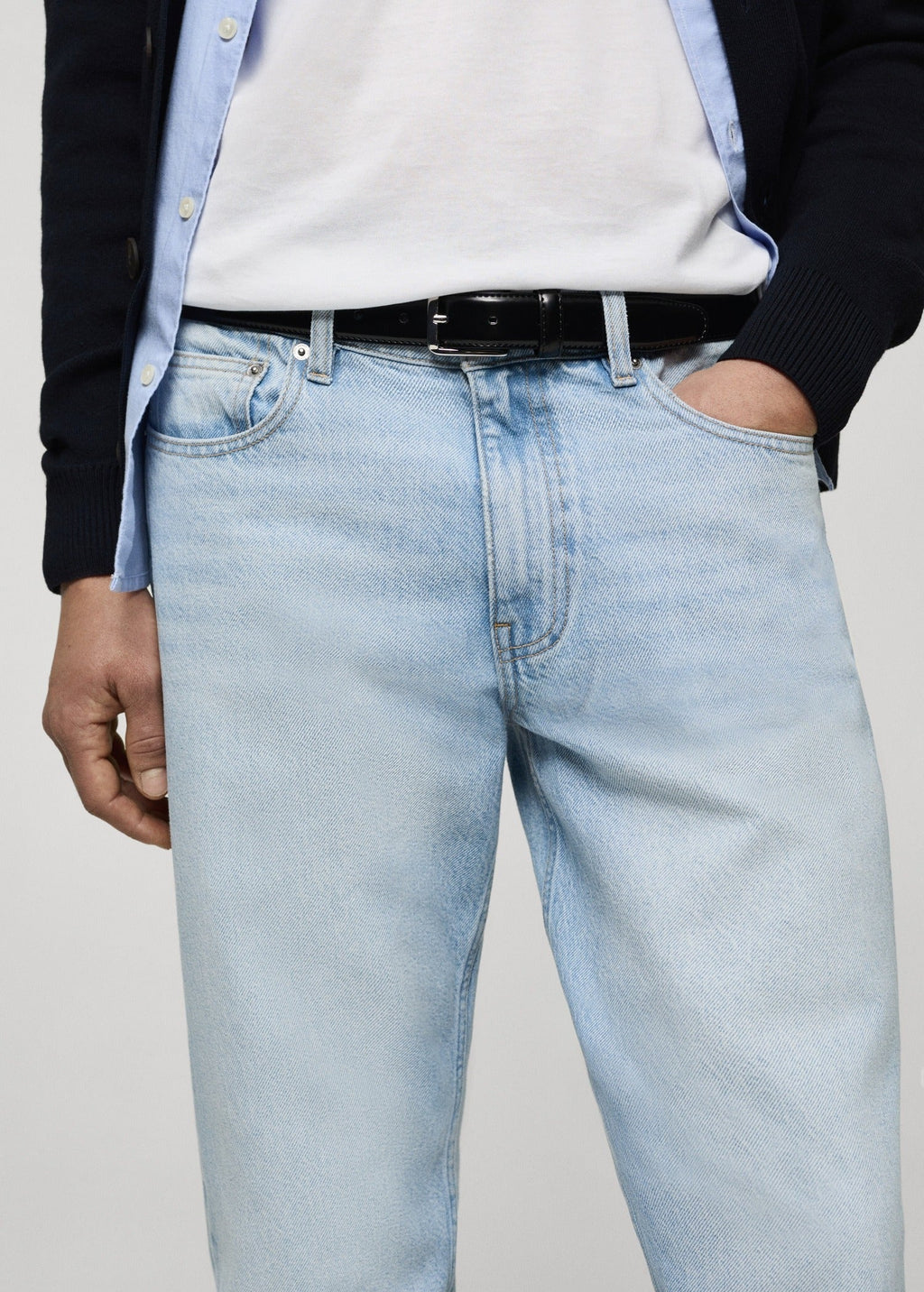MANGO REGULAR FIT BOB JEANS | LIGHT BLUE