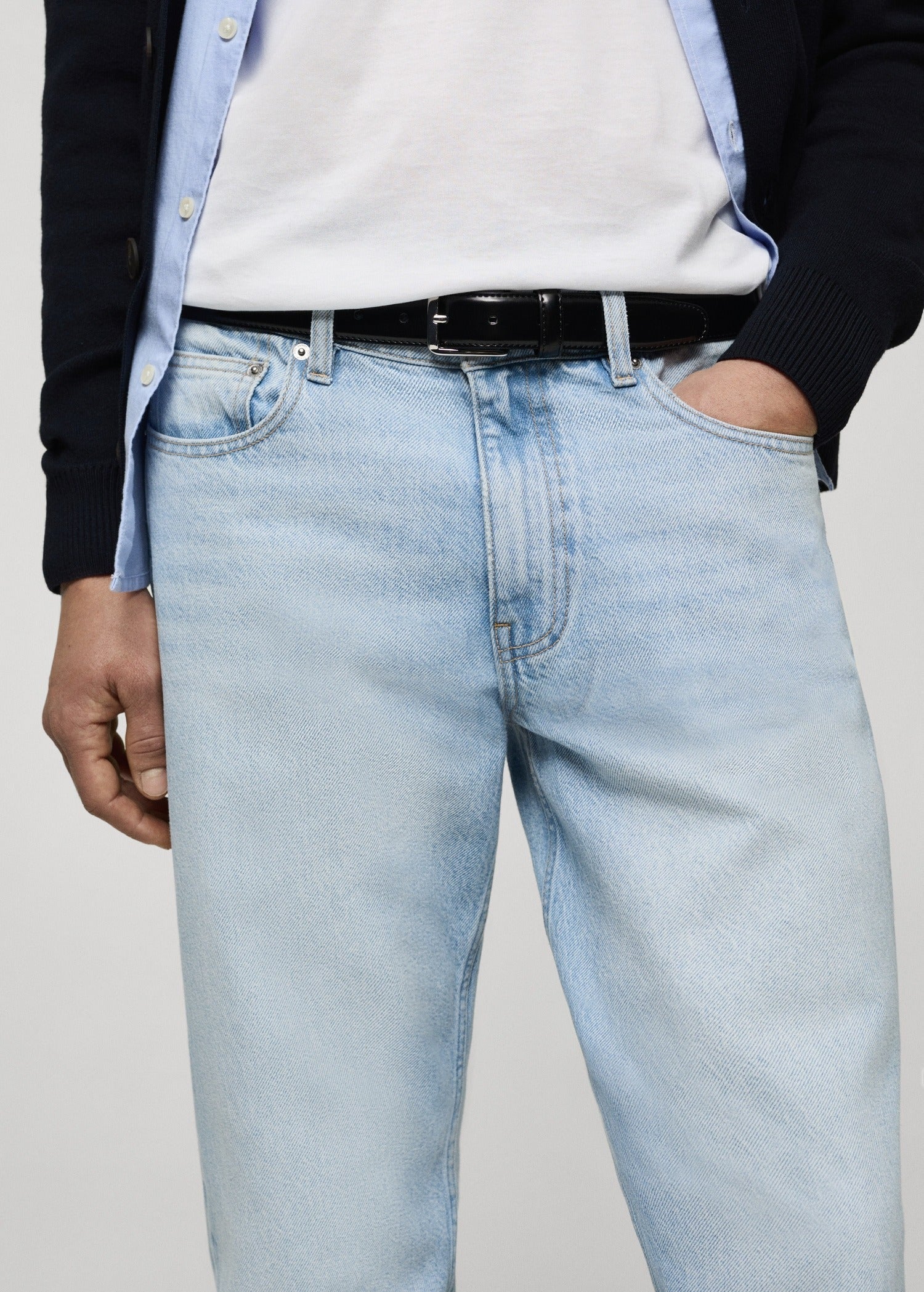 MANGO REGULAR FIT BOB JEANS | LIGHT BLUE
