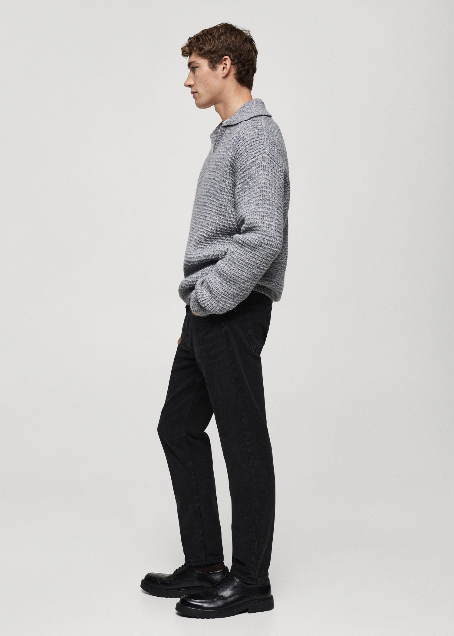 MANGO JEANS BEN TAPERED FIT | BLACK