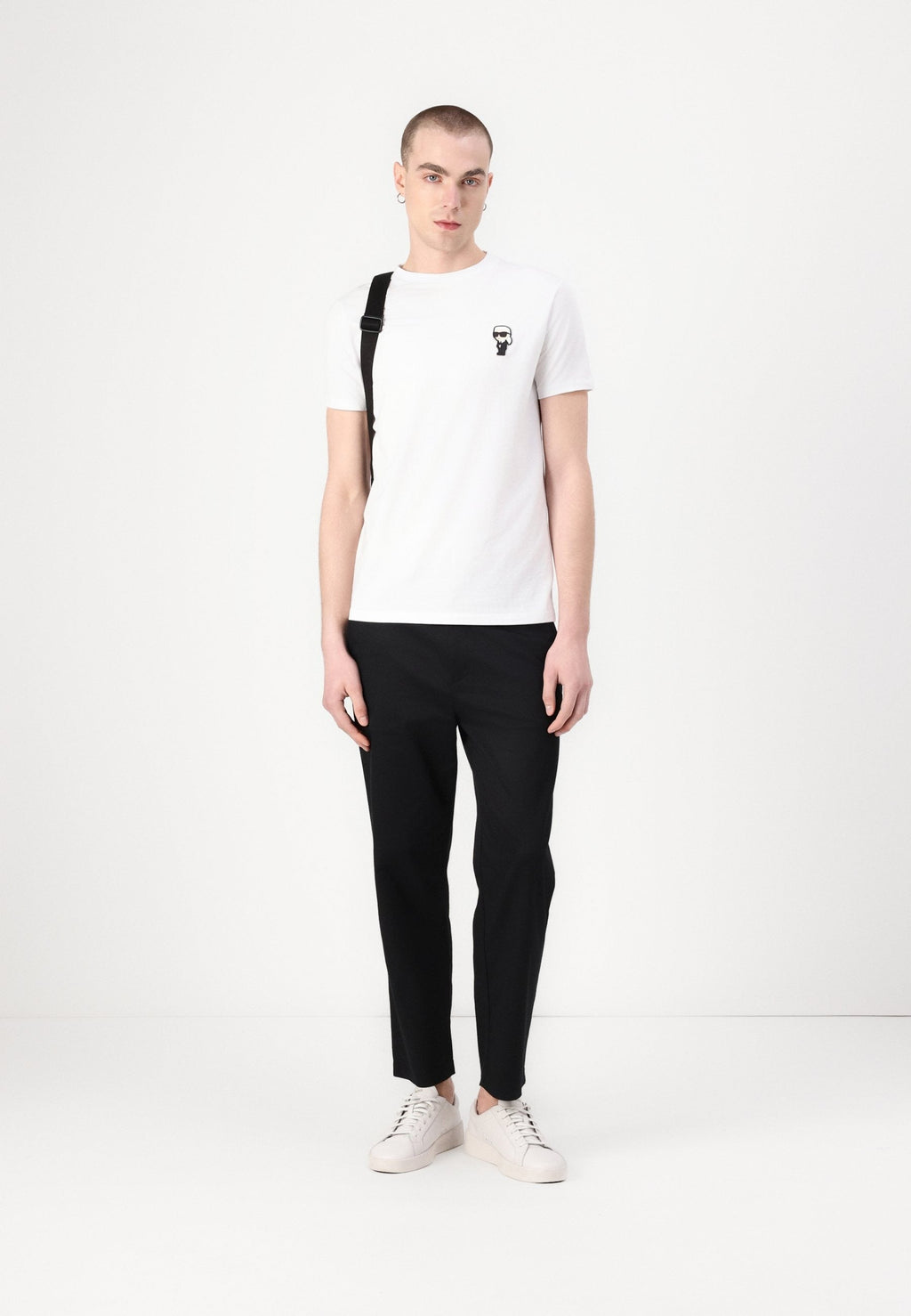 KARL LAGERFELD CREWNECK T-SHIRT | WHITE