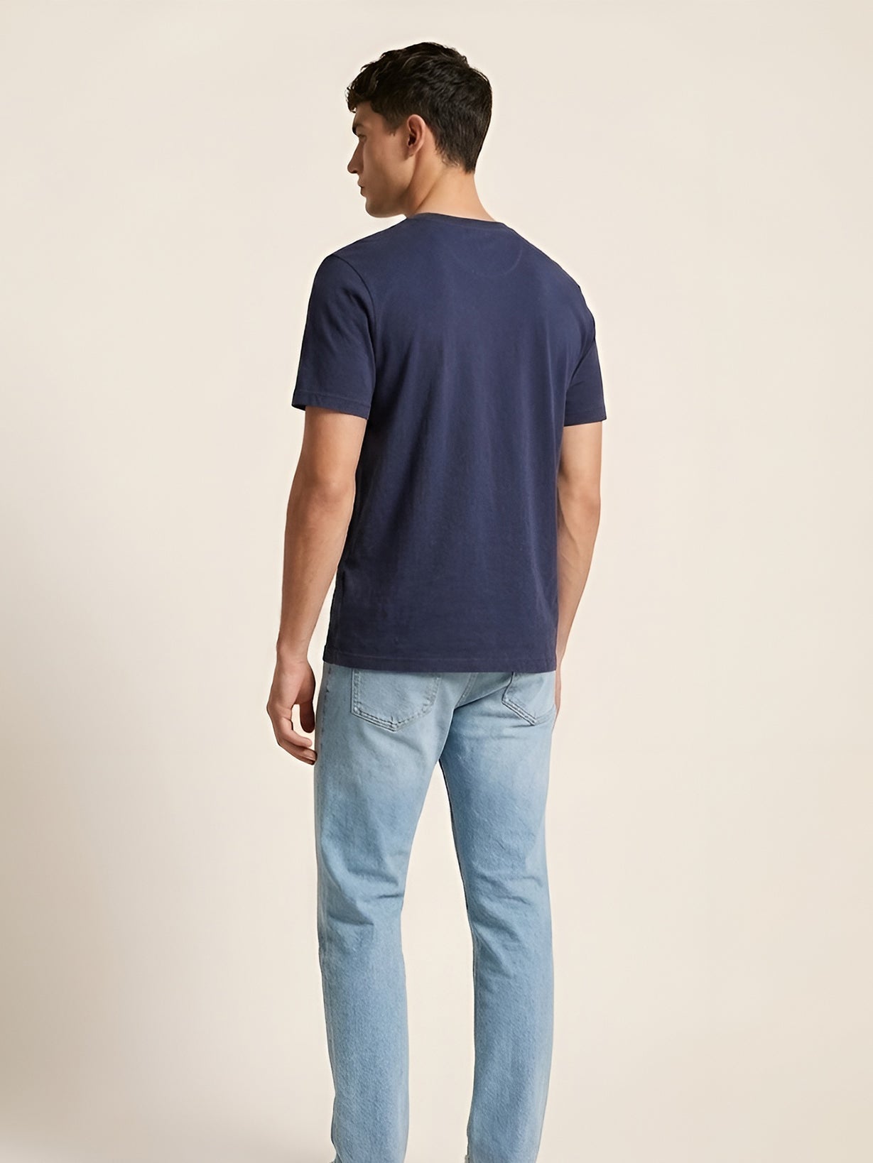 DIESEL V-NECK FLEXIBLE T-SHIRT | DARK BLUE