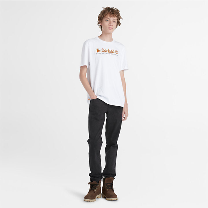 TIMERLAND STACK LOGO T-SHIRT REGULAR FIT | WHITE