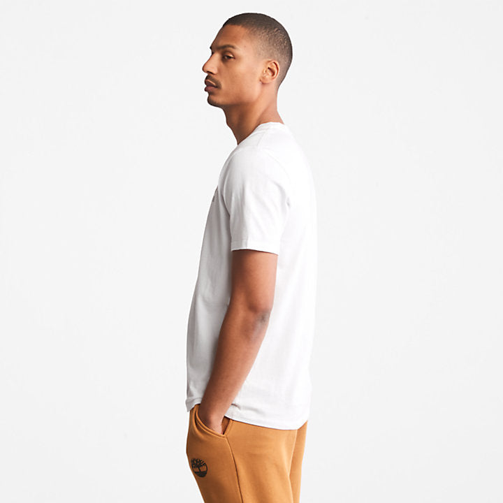 TIMERLAND STACK LOGO T-SHIRT REGULAR FIT | WHITE