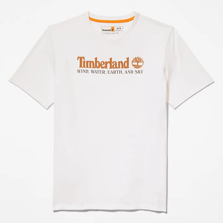 TIMERLAND STACK LOGO T-SHIRT REGULAR FIT | WHITE