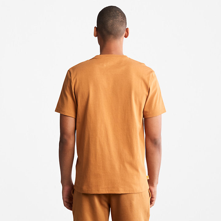 TIMBERLAND OUTDOOR HERITAGE LOGO T-SHIRT FOR MEN | PREMIUM ORANGE EDITION