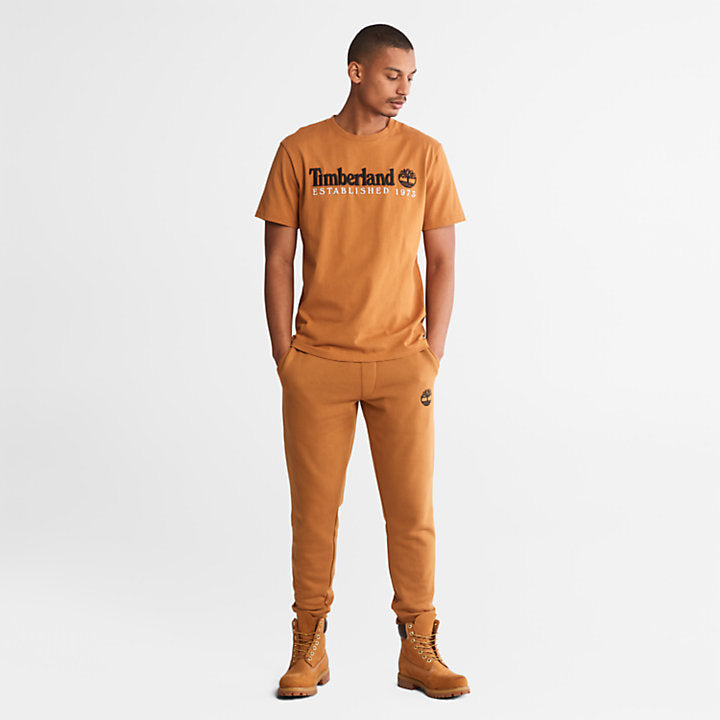 TIMBERLAND OUTDOOR HERITAGE LOGO T-SHIRT FOR MEN | PREMIUM ORANGE EDITION