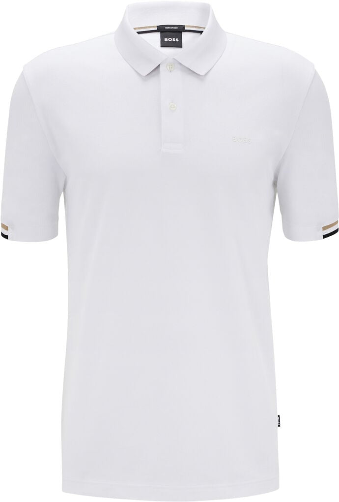 HUGO BOSS PARLAY 147 POLO SHIRT | WHITE