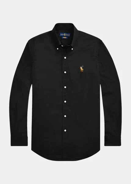 Buy black Ralph Lauren poplin shirt – premium fabric with a perfect stretch fit.