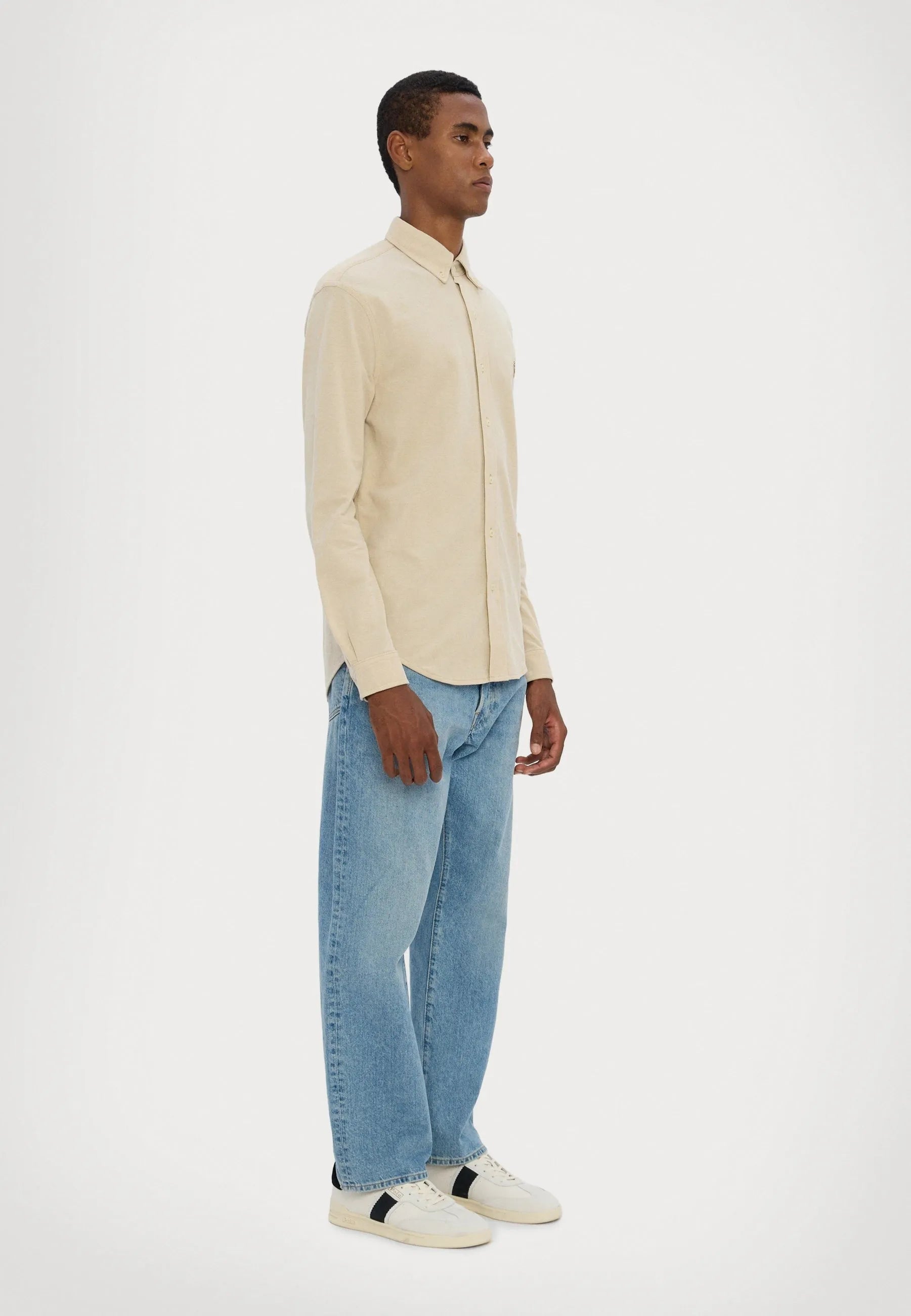 Coastal beige Polo Ralph Lauren Oxford shirt for men – shop online in Pakistan now.