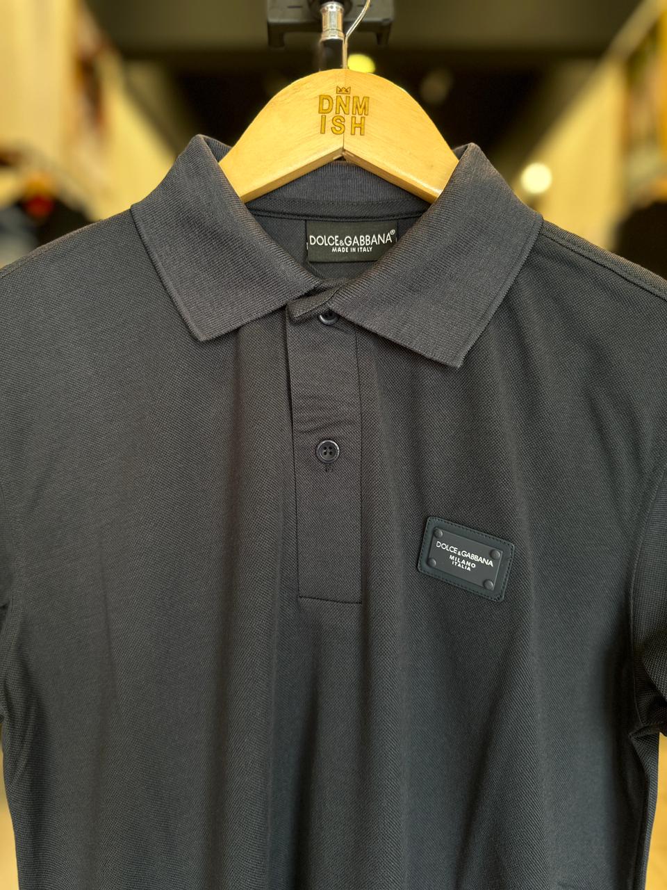 DOLCE & GABBANA MEN SLIM FIT CLASSIC POLO SHIRT | NAVY