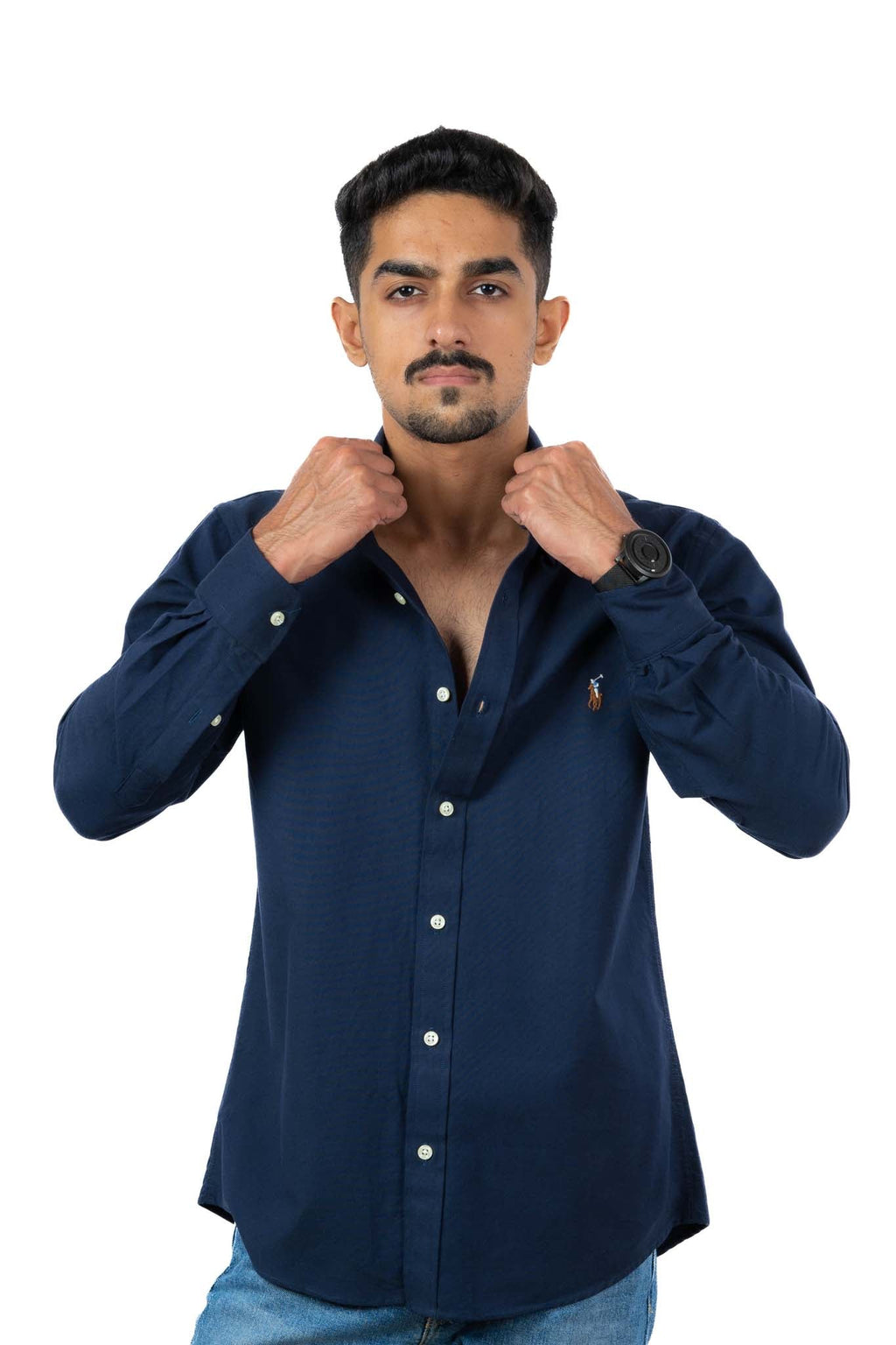 POLO RALPH LAUREN CASUAL REGULAR FIT OXFORD SHIRT | NAVY BLUE
