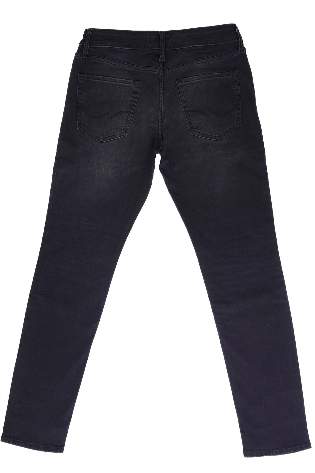 JACK & JONES RIPPED-SLIM FIT JEANS MENS | BLACK