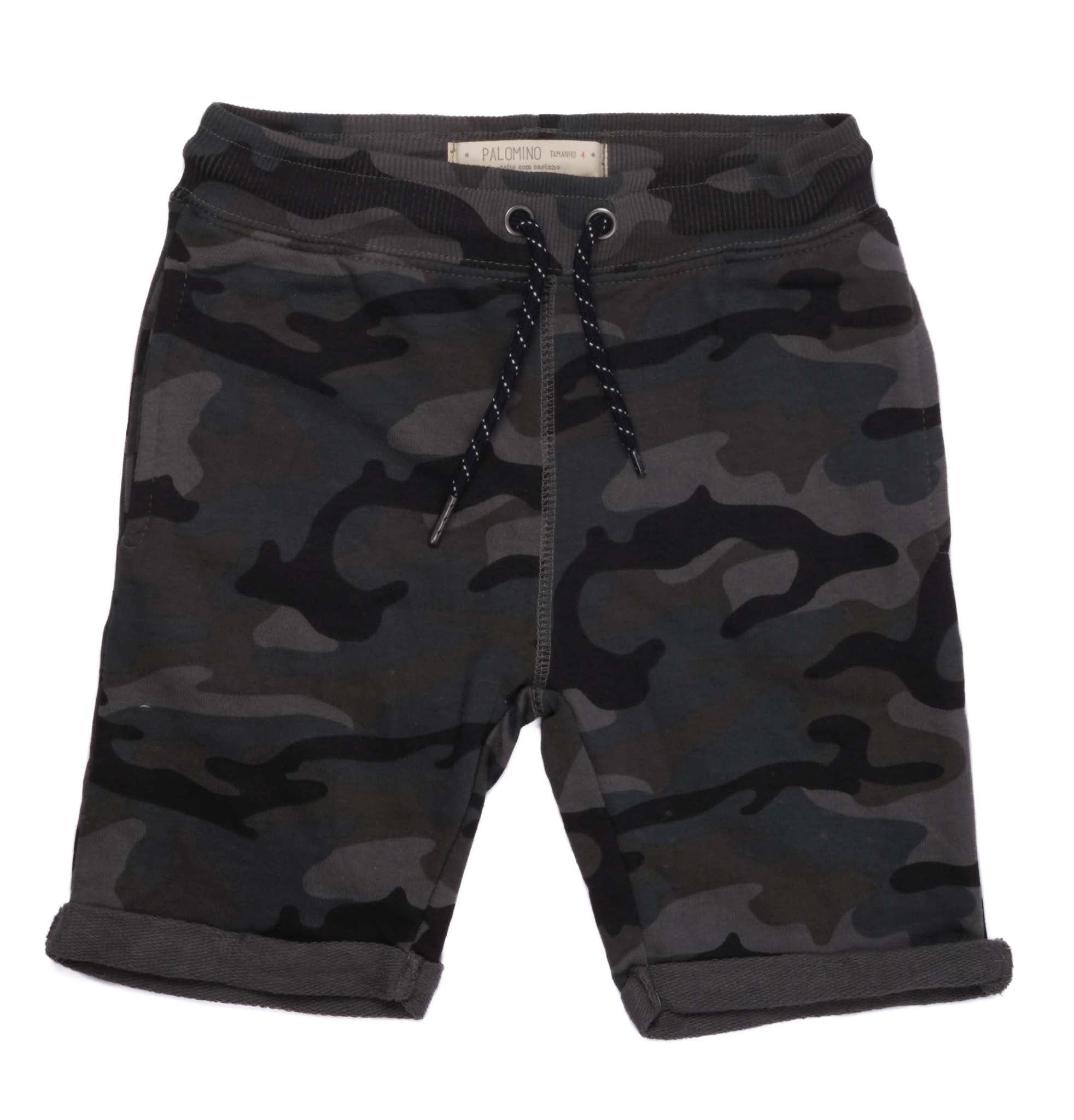 P.A.L.M.I.N.O PREMIUM QUALITY ARMY GREY PRINTED SHORT