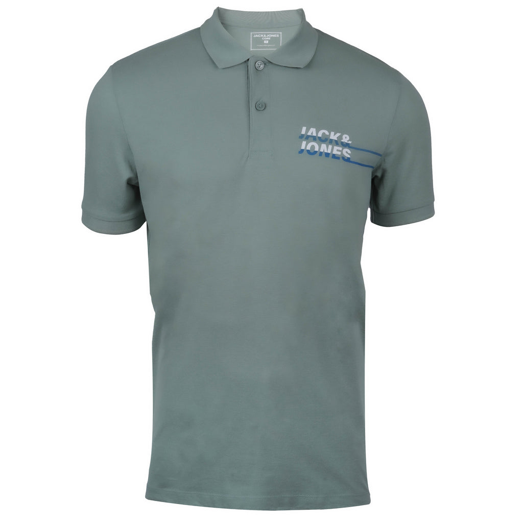 JACK & JONES  COTTON SHORT SLEEVE POLO |  OLIVE GREEN