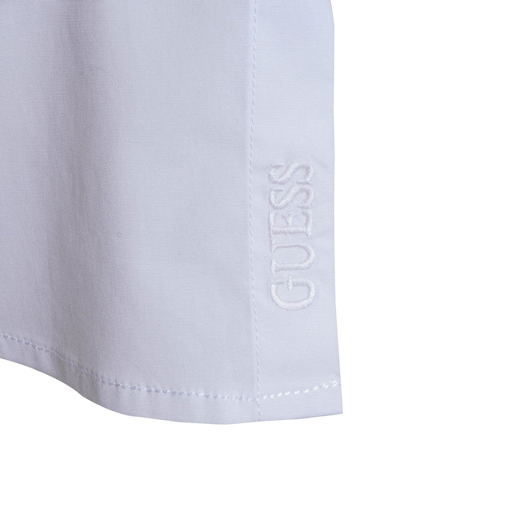 GUESS LOS ANGELES PREMIUM HALF SLEEVE SLIM FIT SHIRT | WHITE