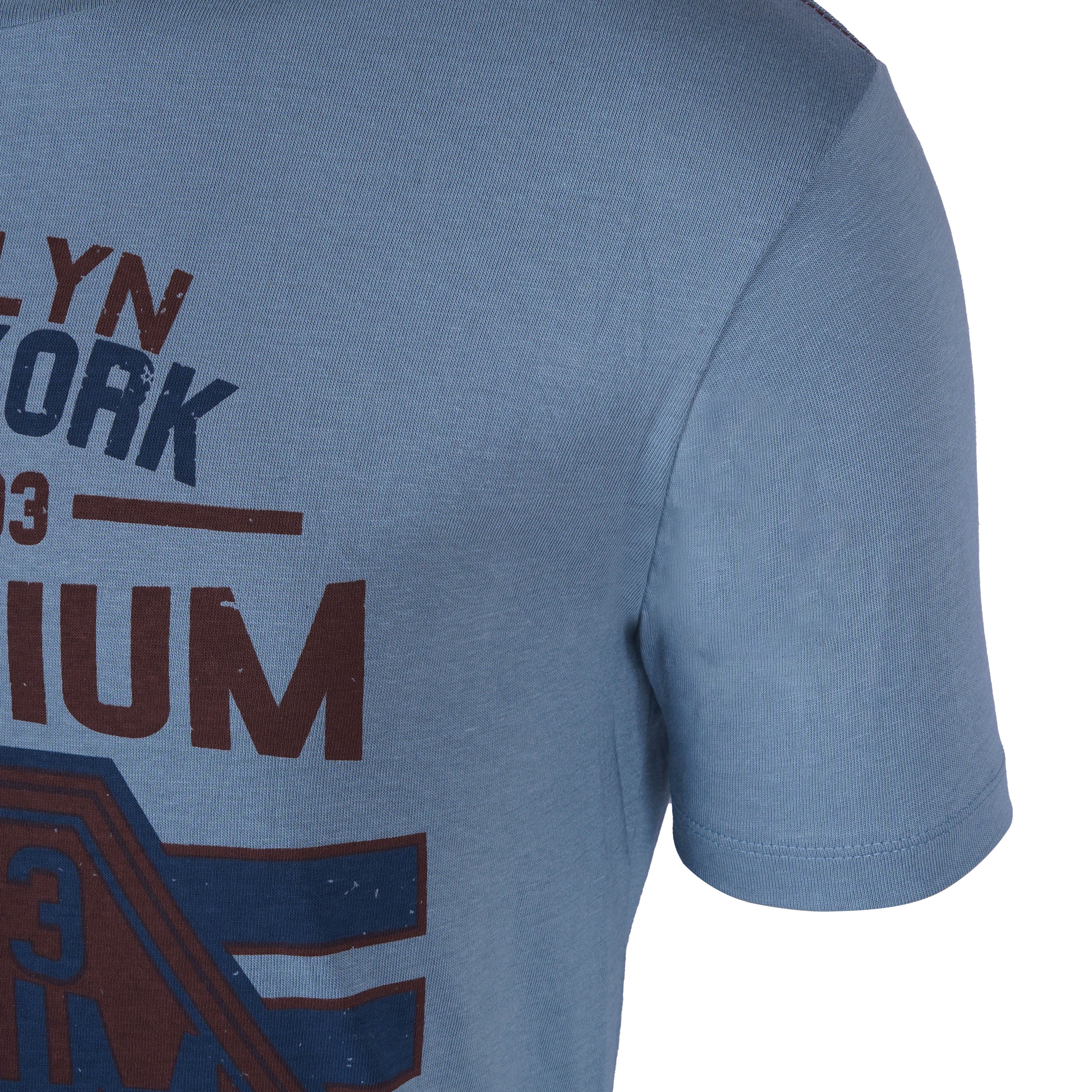 BLEND CREW NECK-MANS-TEE SHIRT | PALE BLUE