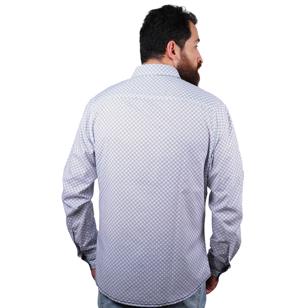 DIVERSE-MENS-OXFORD COLLECTION-CASUAL SLIM FIT-SHIRT | WHITE