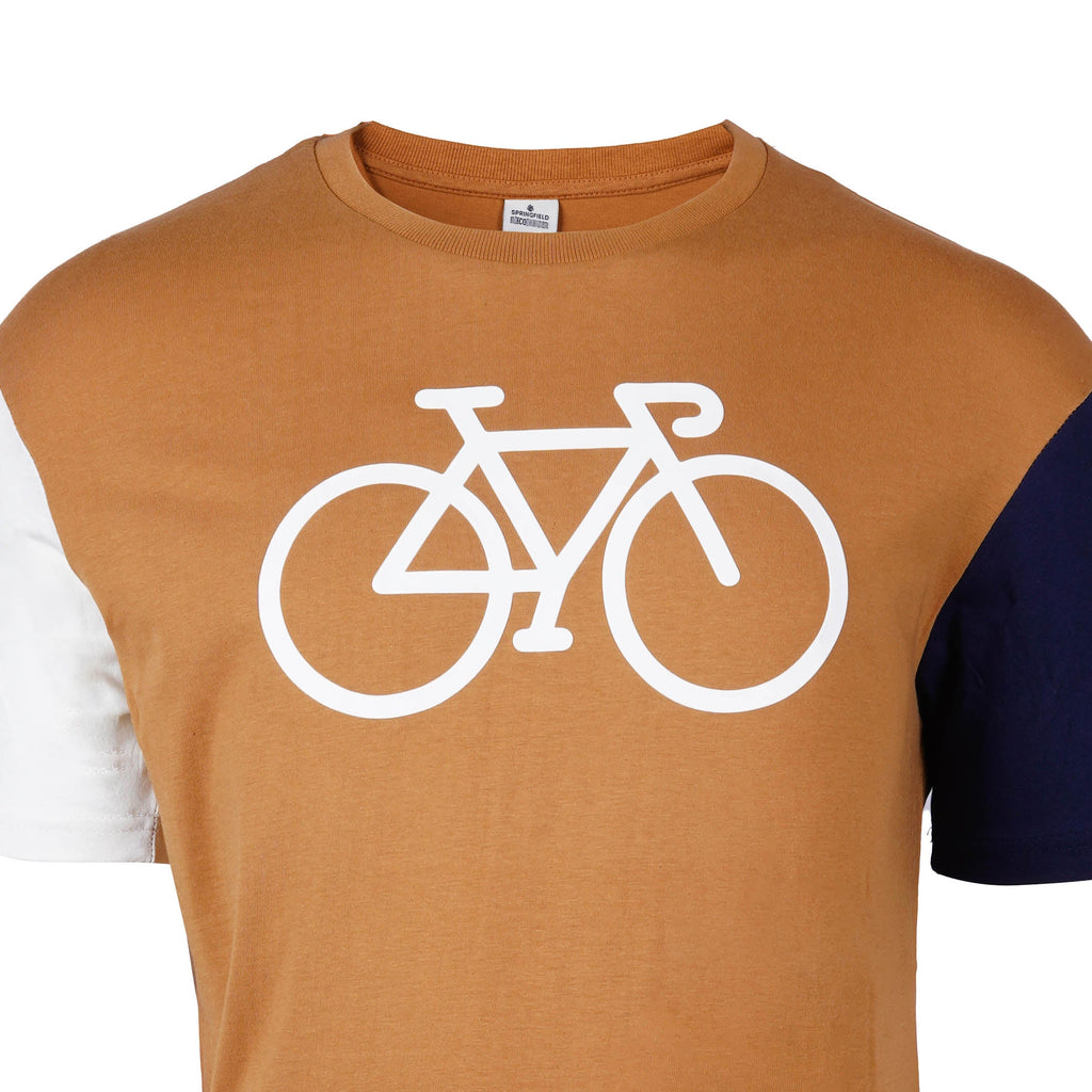 SPRINGFIELD CLASSIC-CYCLE LOGO-CREW NECK T-SHIRT | GREEN