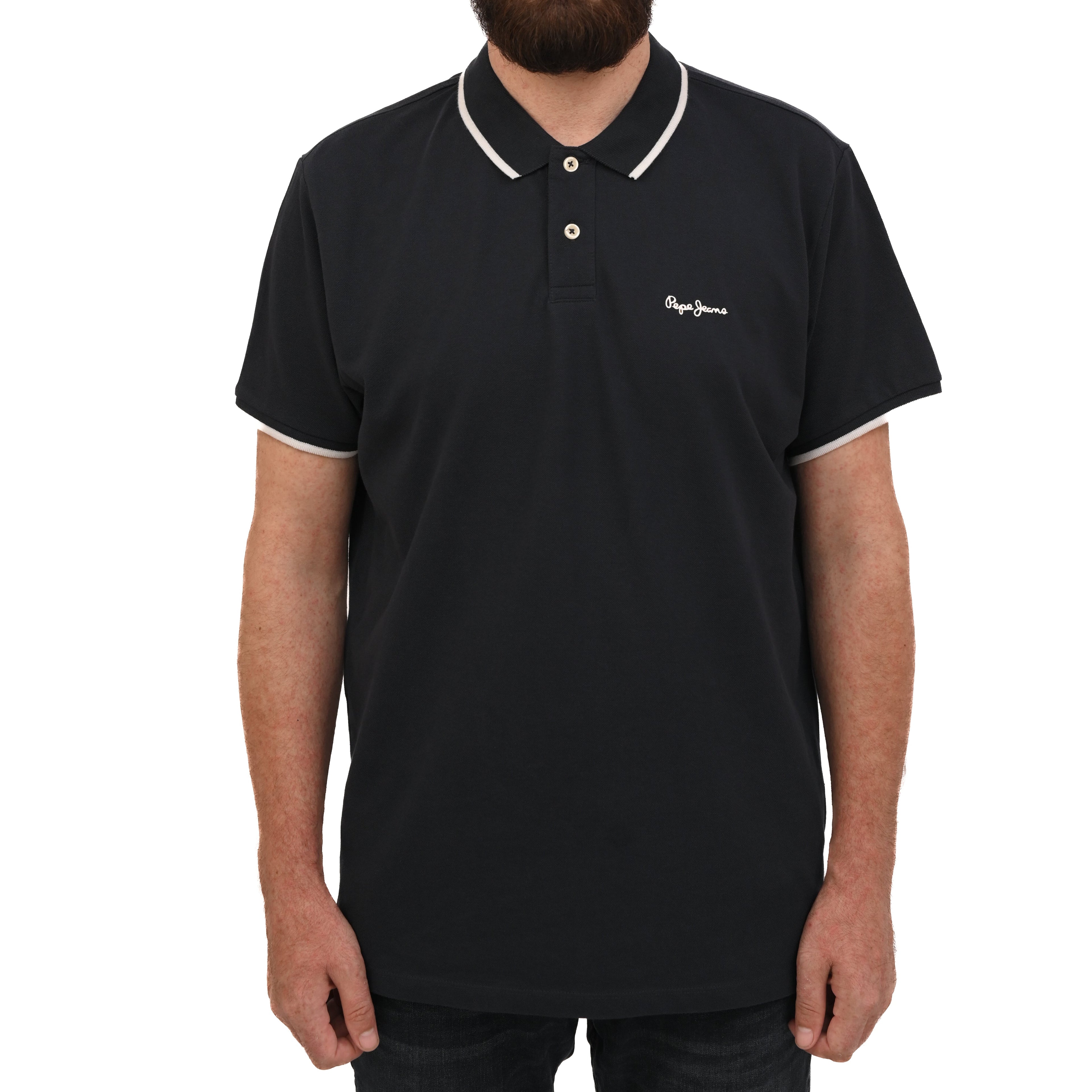 PEPE JEANS LONDON JET COTTON POLO SLIM FIT | NAVY BLUE