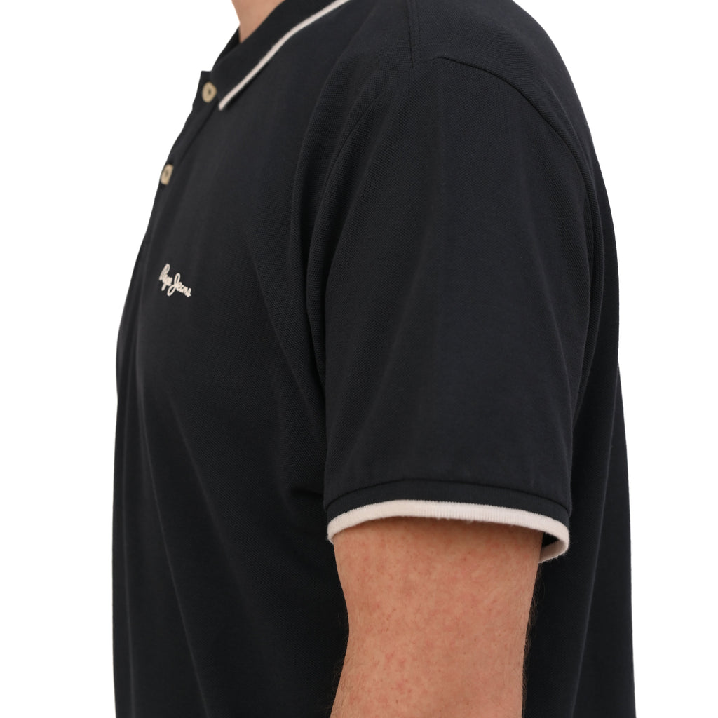 PEPE JEANS LONDON JET COTTON POLO SLIM FIT | NAVY BLUE