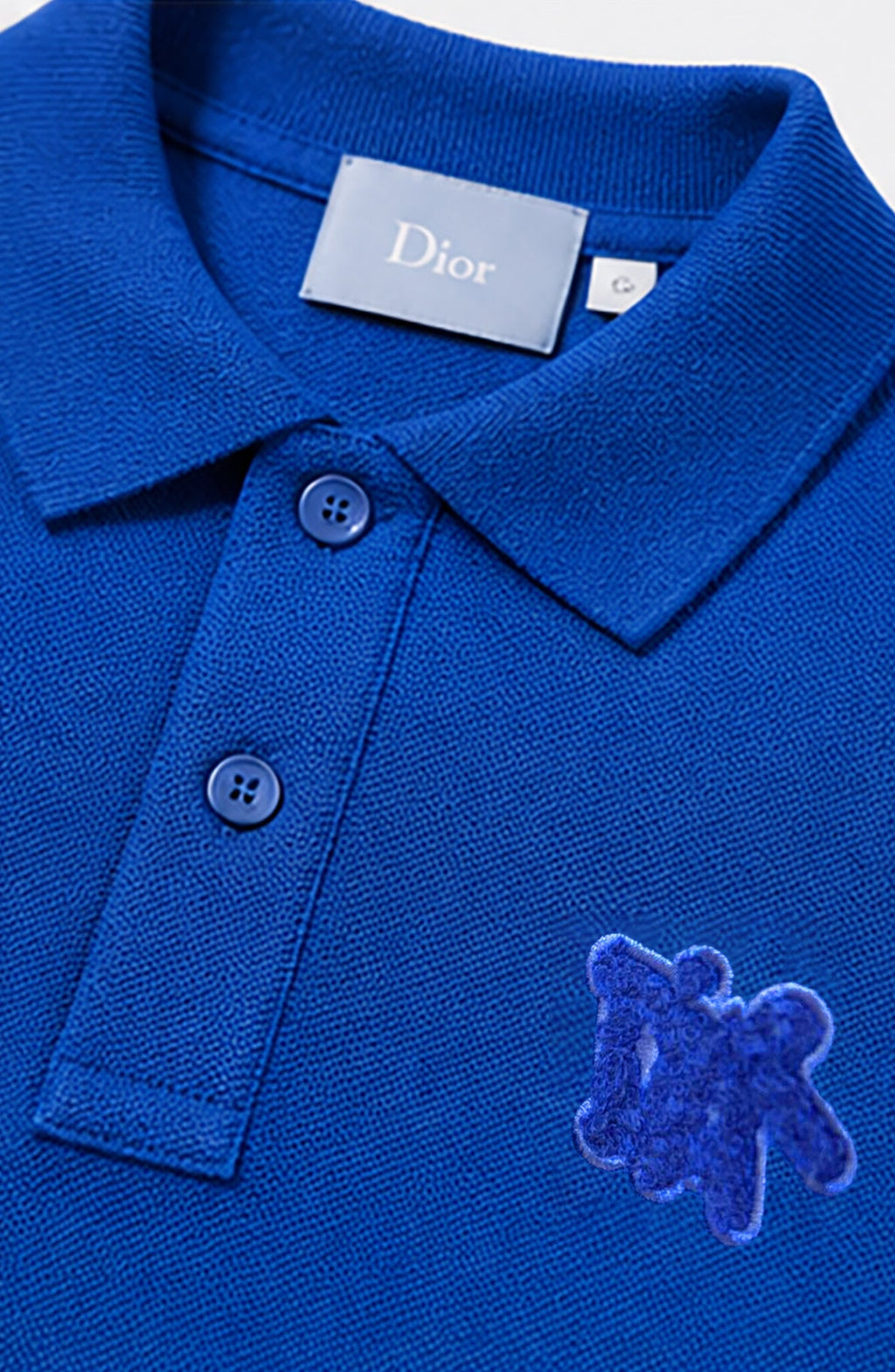DIOR PREMIUM POLO SHIRT SLIM FIT | BLUE