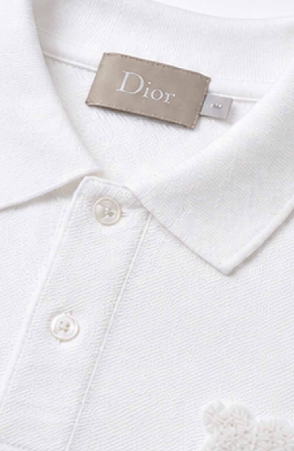 DIOR PREMIUM POLO SHIRT SLIM FIT | WHITE
