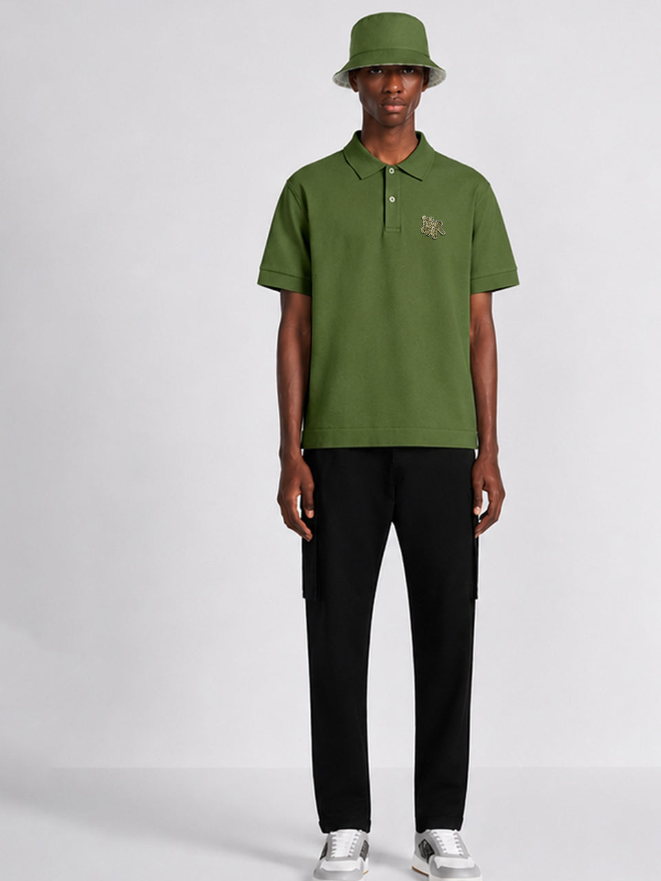 DIOR PREMIUM POLO SHIRT SLIM FIT | GREEN