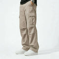 MUCH MORE MEN'S STRAIGHT FIT CARGO PANTS | BEIGE
