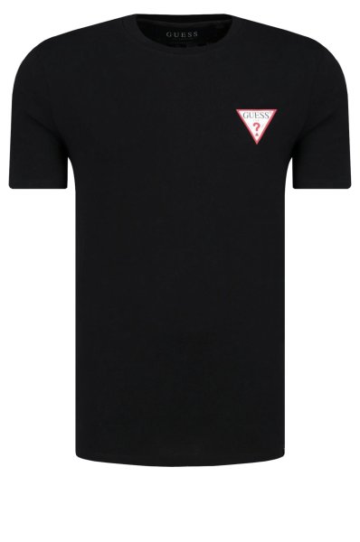 GUESS CLASSIC LOGO-SLIM FIT TEE SHIRT | BLACK
