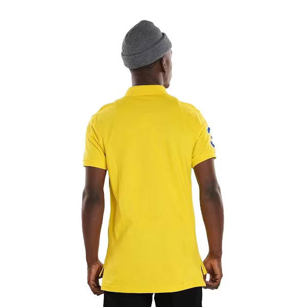 U.S POLO ASSN. PIQUE PRINTED GRAPHIC POLO-MENS | YELLOW