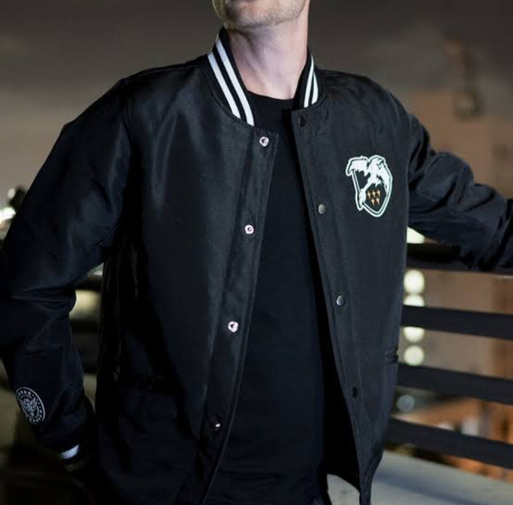 STAR GUARDIAN VARSITY JACKET MEN - WOMEN | BLACK