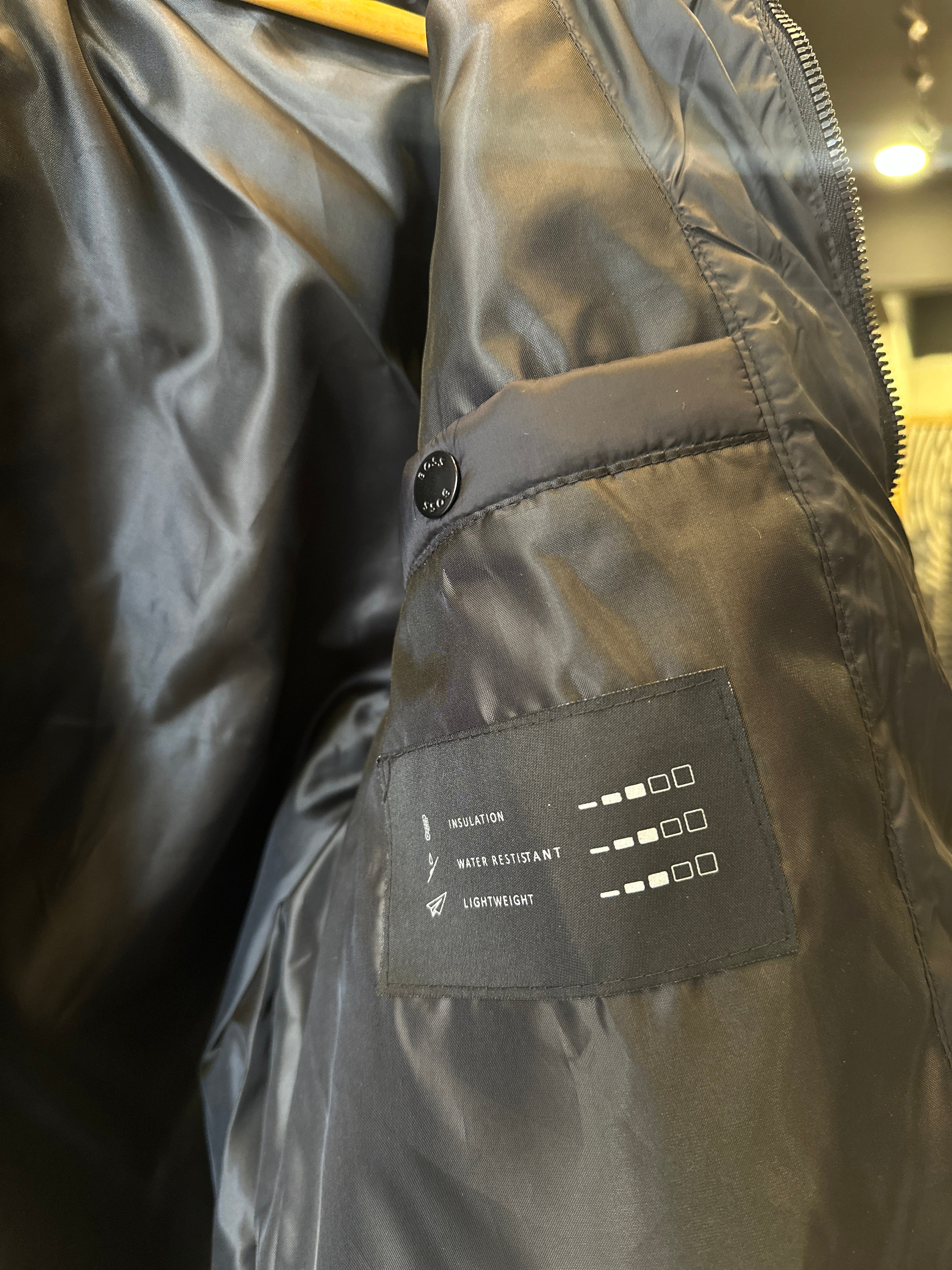 HUGO BOSS MEN’S PUFFER JACKET | BLACK WINTER ESSENTIAL