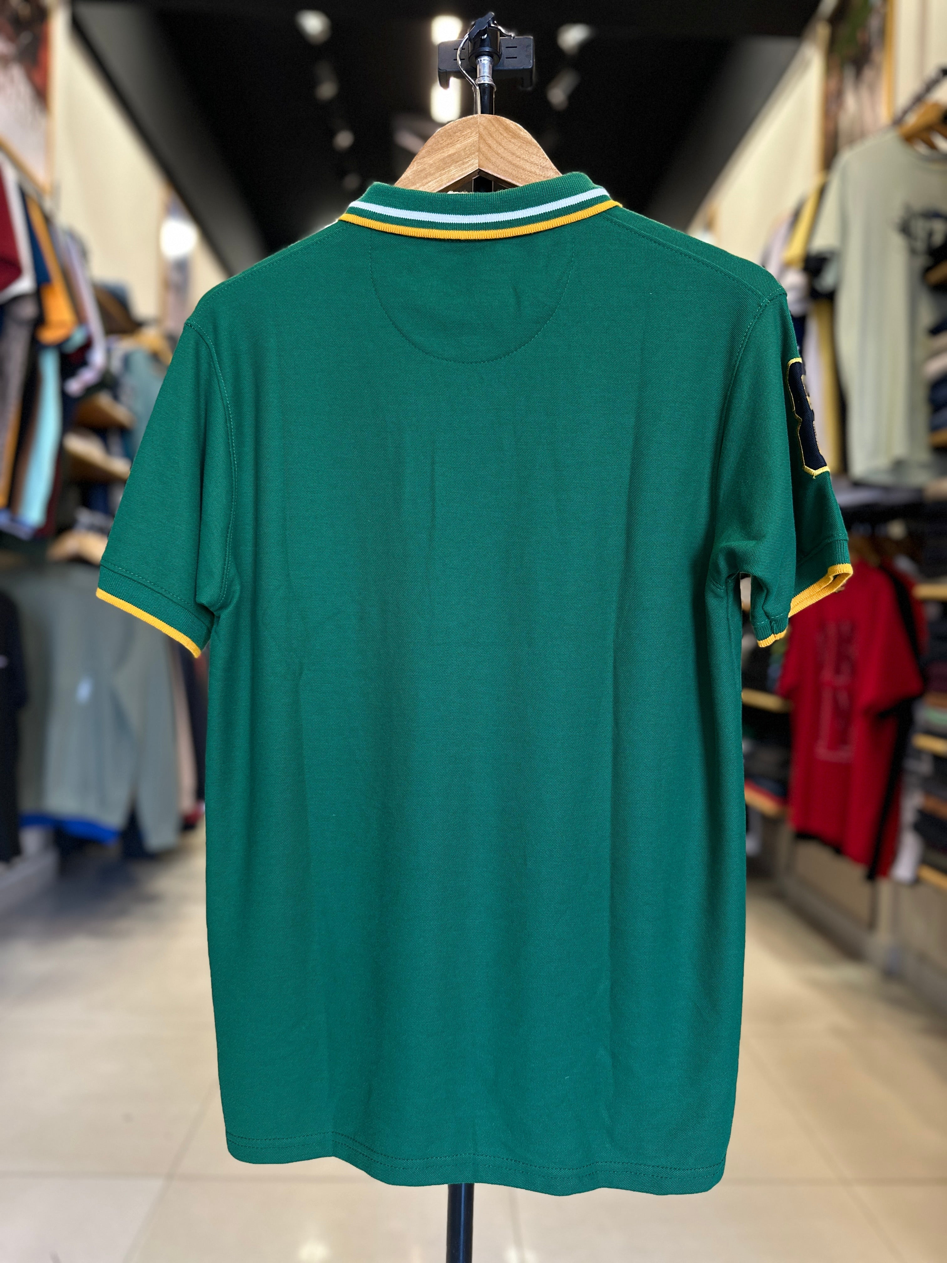 GIORDANO EMBROIDERY SHIRT 3D LION POLO MEN | GREEN
